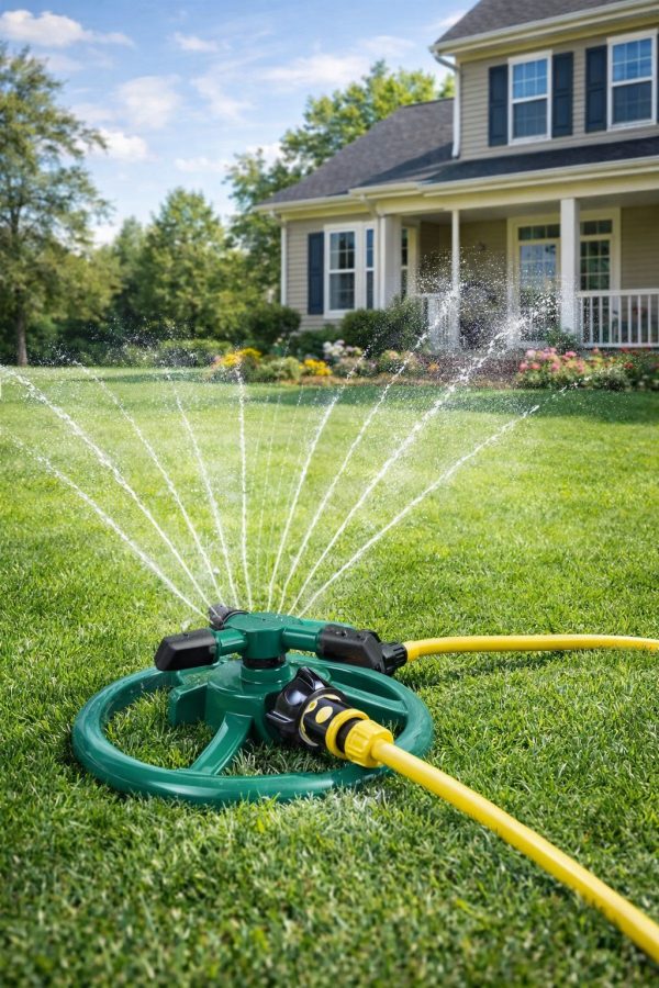 Ujitës rrotullues 360° për kopsht